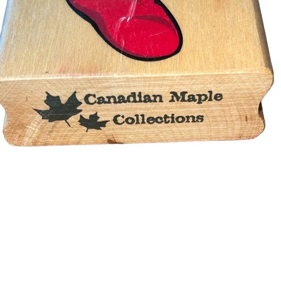 Canadian Maple Collections Christmas Stocking Gifts Toys Rubber Stamp. - Picture 2 of 4